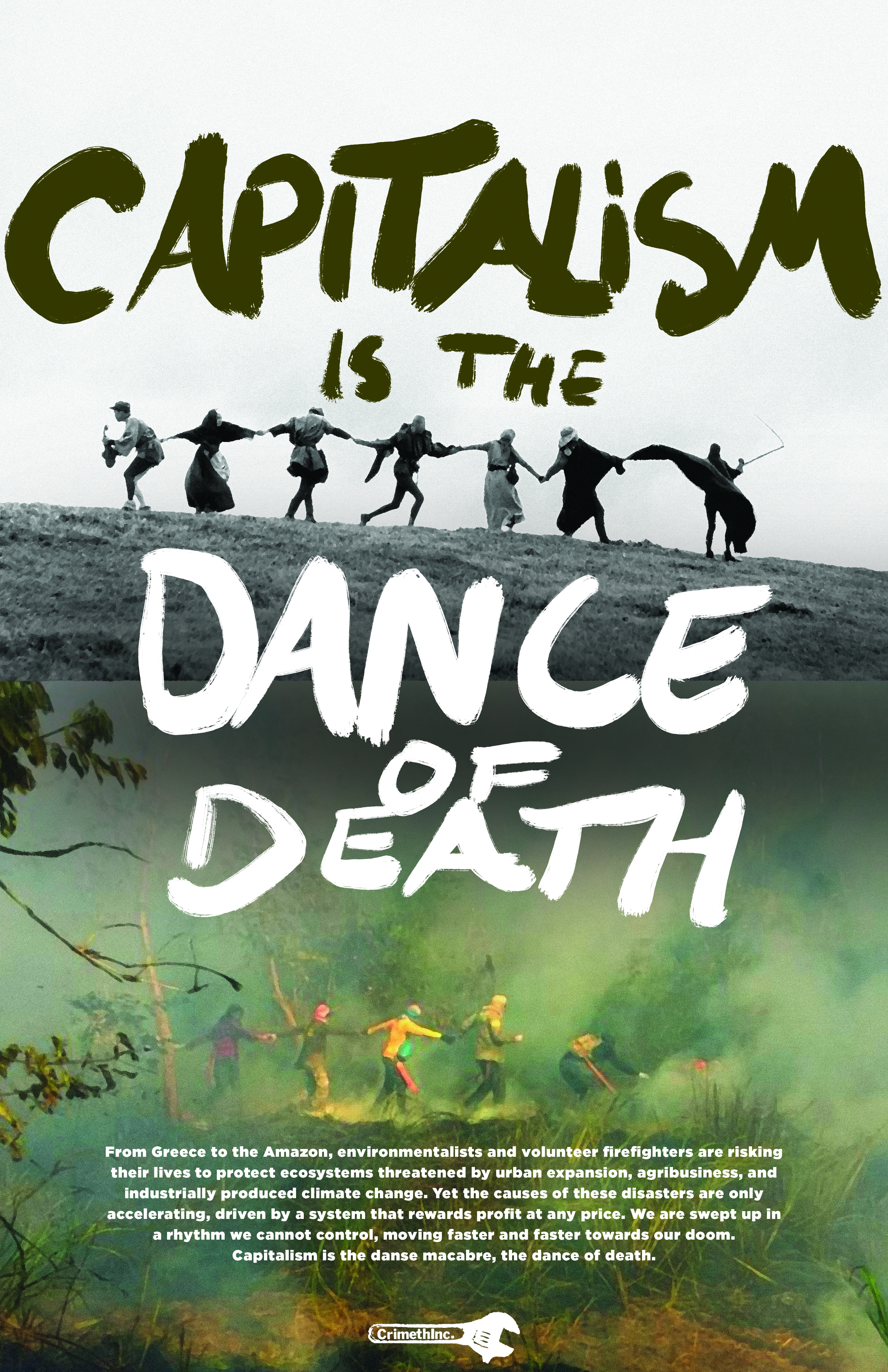 Photo of ‘Capitalism Is the Dance of Death’ front side